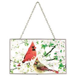 SUNCG-2002 Suncatcher Cardinals 8in Rectangle