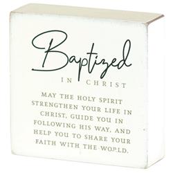 TPLK33-214 Tabletop Plaque Baptized In Christ