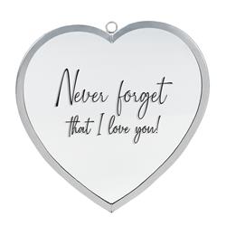 Picture of Dicksons HMW-08-02C Heart Mirror Never Forget I Love You Sm