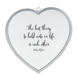 HMW-10-04C Heart Mirror Best Thing Hold Med Silver