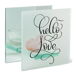 MCHQ51 Tealight Holder Hello Love