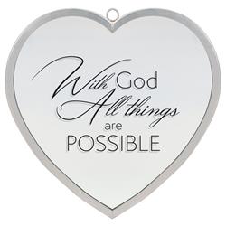 Picture of Dicksons HMW-12-08SC Heart Mirror With God All Large Silver
