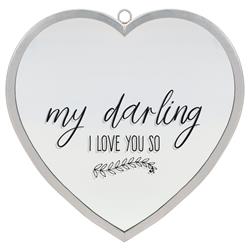 HMW-12-07C Heart Mirror My Darling I Love Large