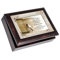 IMB246S Music Box Ital For I Know -Jer.29:11 KJV