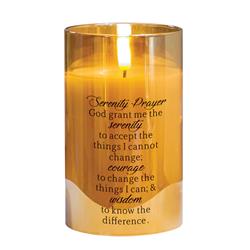 PGC-05-02GD LED Candle Serenity Prayer Gold 5in