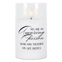 PGC-05-24WH LED Candle You Are An Amazing Person 5in
