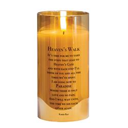 PGC-06-02GD LED Candle Heavens Walk Gold 6in