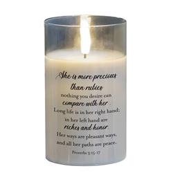 PGC-05-35SGY LED Candle She Is Precious Prov. 3 5in