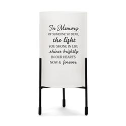 HGC26W Hurricane Candleholder Loving Memory Of
