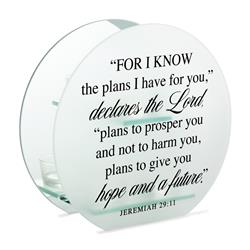 MCH17SR Tealight Holder For I Know Jer.29:11