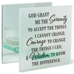 MCH23SQ Tealight Candleholder Serenity Prayer