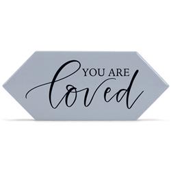 TLPT13GY Unisex You Are Loved Tabletop Tile, Grey - One Size