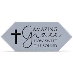 TLPT15SGY Unisex Amazing Grace How Tabletop Tile, Grey - One Size