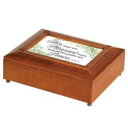 JBRB09S Unisex Her Ways are Pleasant Ways, Proverbs 3-17 Jewelry Box, Multi Color - One Size