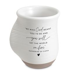 Picture of Dicksons 18465 18 oz Unisex World On Fire Handwarmer Mug Set, White - One Size