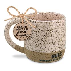 Picture of Dicksons 18521 18 oz Unisex Speckled Stone Hugs Blush Mug, Pink - One Size