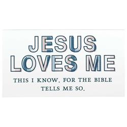 MAG-1019 5 x 2.75 in. Unisex Magnet Jesus Loves Me This I Know, Multi Color - One Size
