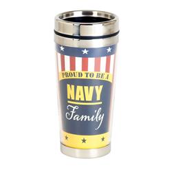 Picture of Dicksons SSMUG-322 16 oz Unisex Proud Navy Family Travel Mug, Multi Color - One Size