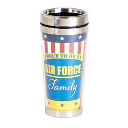 Picture of Dicksons SSMUG-323 16 oz Unisex Proud Air Force Family Travel Mug, Multi Color - One Size