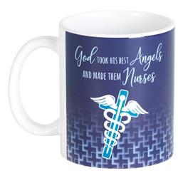 Picture of Dicksons MUG-1181 11 oz Unisex Nurse God Took His Best Ceramic Mug, Multi Color - One Size