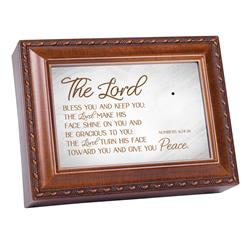MB2309S Unisex Lord Bless You & Keep Numbers 6-24 Music Box, Multi Color - One Size