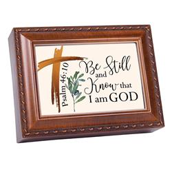 MB2317S Unisex Be Still & Know Psalm 46-10 Music Box, Multi Color - One Size
