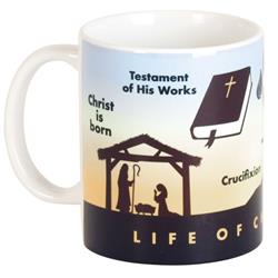 Picture of Dicksons MUG-1183 11 oz Unisex Life of Christ Ceramic Mug, Multi Color - One Size