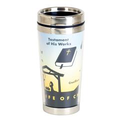 Picture of Dicksons SSMUG-333 16 oz Unisex Life Of Christ Wrapped Around It Travel Mug, Multi Color - One Size