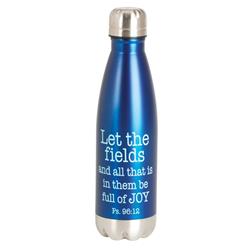 Picture of Dicksons SSWBBL-17 17 oz Unisex Let The Fields Water Bottle, Blue - One Size