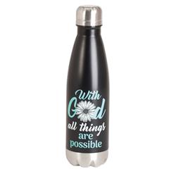 Picture of Dicksons SSWBBLK-15 17 oz Unisex with God All Water Bottle, Black - One Size