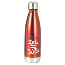 Picture of Dicksons SSWBR-14 17 oz Unisex He Is for Me Water Bottle, Red - One Size