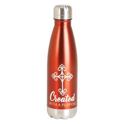 Picture of Dicksons SSWBR-15 17 oz Unisex Created with A Water Bottle, Red - One Size