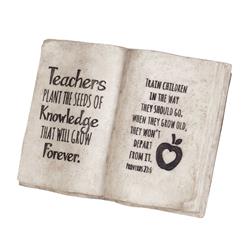 TTPLQR-509 Unisex Shape Teachers Tabletop Plaque Book, Multi Color - One Size