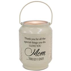 DLTN20WH Unisex Mom Thank You Lantern for Small, White - One Size