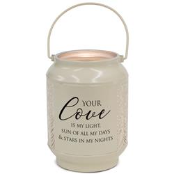 DLTN23WH Unisex Your Love Is Light Small Lantern, White - One Size