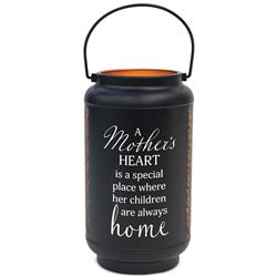 DLTN28LBK Unisex A Mothers Heart Is Large Lantern, Black - One Size
