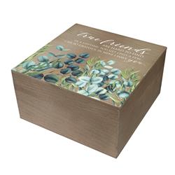 EWOODBOX-09 Unisex True Friends Are Hard To Keepsake Box, Multi Color - One Size