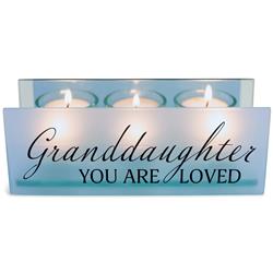 Picture of Dicksons MCHPRT03BL Unisex Granddaughter You Are Tealight Candle Holder, Blue - One Size