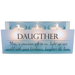 Picture of Dicksons MCHPRT04BL Unisex Daughter A Precious Gift Tealight Candle Holder, Blue - One Size