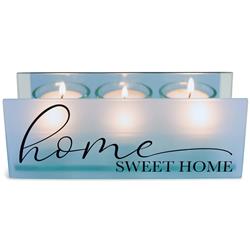 Picture of Dicksons MCHPRT07BL Unisex Home Sweet Home Tealight Candle Holder, Blue - One Size