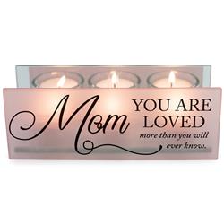 Picture of Dicksons MCHPRT12BH Unisex Mom You Are Loved Blush Tealight Candle Holder, Pink - One Size