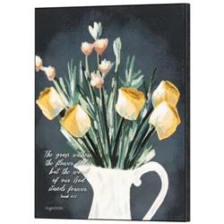 PLK1114-944 Unisex The Grass Withers Wall Plaque, Multi Color - One Size