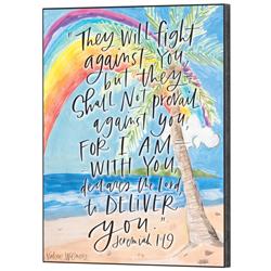 PLK1114-945 Unisex They Will Fight Wall Plaque, Multi Color - One Size