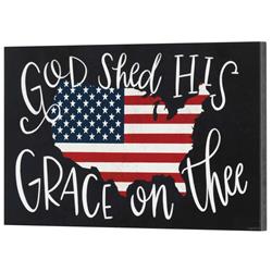 PLK149-941 Unisex God Shed His Grace On Thee Wall Plaque, Multi Color - One Size