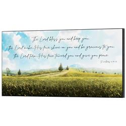 PLK2010-951 Unisex The Lord Bless You & Keep You Wall Plaque, Multi Color - One Size