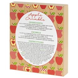 TPLK810-79 8 x 10 in. Unisex Apple Crumble Tabletop Plaque, Multi Color - One Size