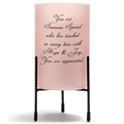 Picture of Dicksons HGC69BH Unisex You Are Someone Special Candleholder, Pink - One Size