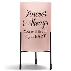 Picture of Dicksons HGC72BH Unisex Forever & Always You Will Candleholder&#44; Pink - One Size