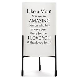 Picture of Dicksons HGC76W Unisex Like a Mom You Are Amazing Candleholder, White - One Size