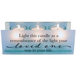Picture of Dicksons MCHPRT19BL Unisex This Candle As A Remembrance Tealight Candle Holder, Blue - One Size